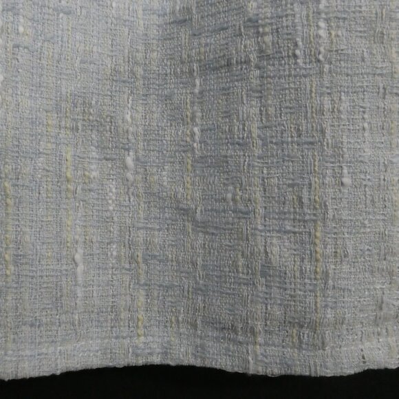 Unbranded | 12.5 inch waist measured | Elegant Light Blue Tweed Midi Skirt - Picture 7 of 14